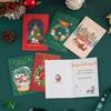 New Bronzing Christmas Card Cartoon Holiday Christmas Eve Christmas Card Blessing Wish Message Card