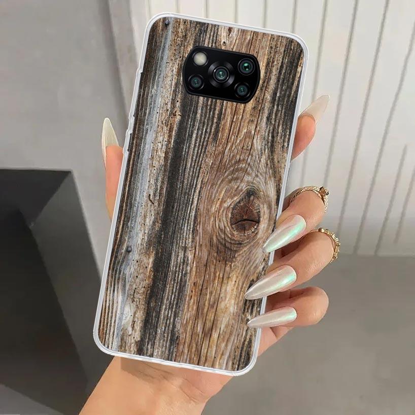 Wood Wooden Pattern Phone Case for Xiaomi Poco X5 X6 X7 Pro F7 Ultra M7 Redmi 15 15C 13 13C 12 12C 10 10A 10C 9 9A 9C 9T Shell P