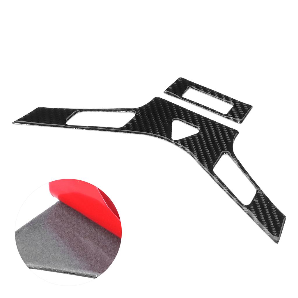 2Pcs Console Air Conditioning Panel Cover Carbon Fiber Trim Fit for Chevrolet Cruze 2009‑2015