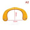 Wooden Bag Handle Decorative  Square Wood Strap Solid Color Hand Bag Replacement Accessories Diy Women'S Clutch Bag Handle