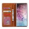 Applicable To Samsung Note10 + Mobile Phone Leather Case, Retro Leather Pattern Insert Card, Flip Wallet Type Mobile Phone Case