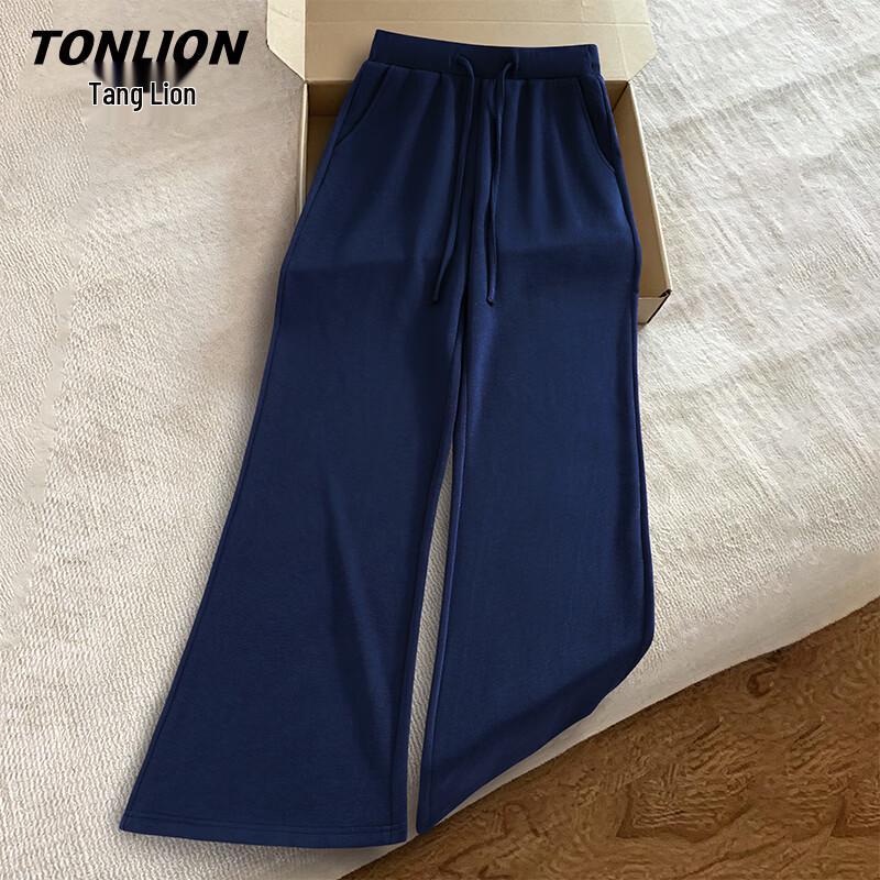 TonLion Women's Drape Straight-Leg & Flared Trousers