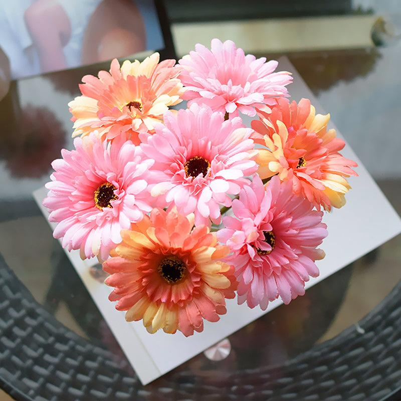 Artificial Silk Gerbera Flowers, Wedding Decoration, Fake Daisy, Chrysanthemum Party, Home Decoration, 3Pcs, Batch Of 23Cm