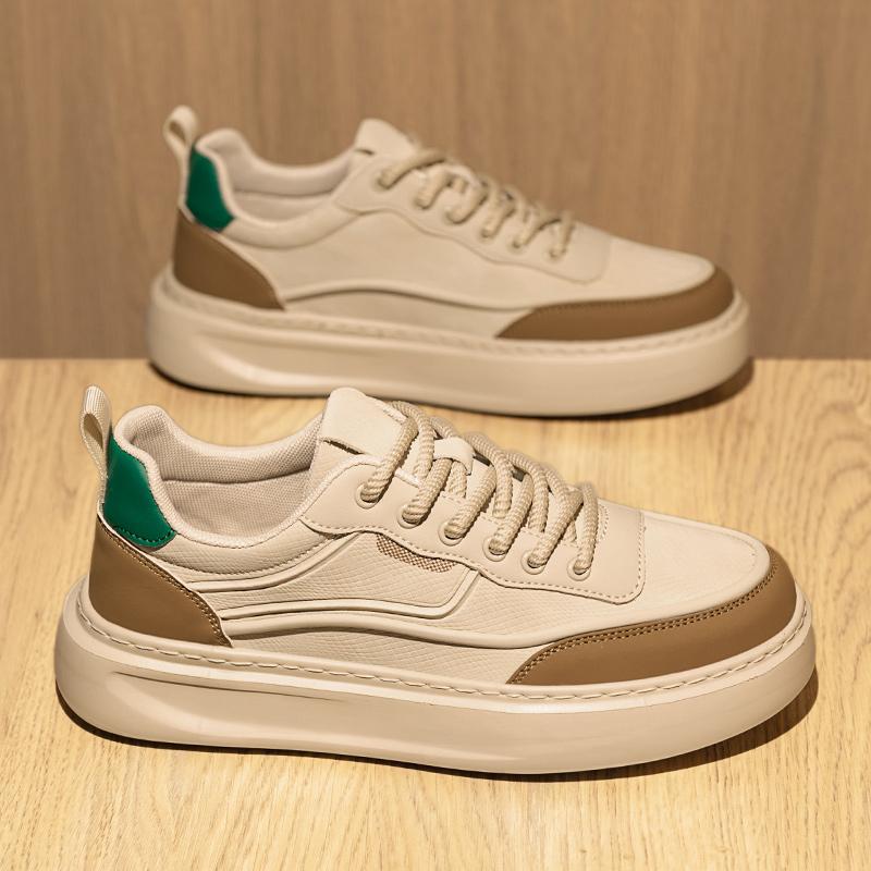 Fashion Fashion Microfiber Leather Men's Casual Shoe Youth Teenage Sneakers Comfortable Skateboard Footwear Comfy Men Vulcanize Footwear
