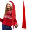 Extra Lange Superlange Weihnachts-Nikolausmütze Kinder Erwachsene Weihnachten Xmas Mütze Geschenke Neujahrsfest Feiertagsparty Zubehör Requisiten