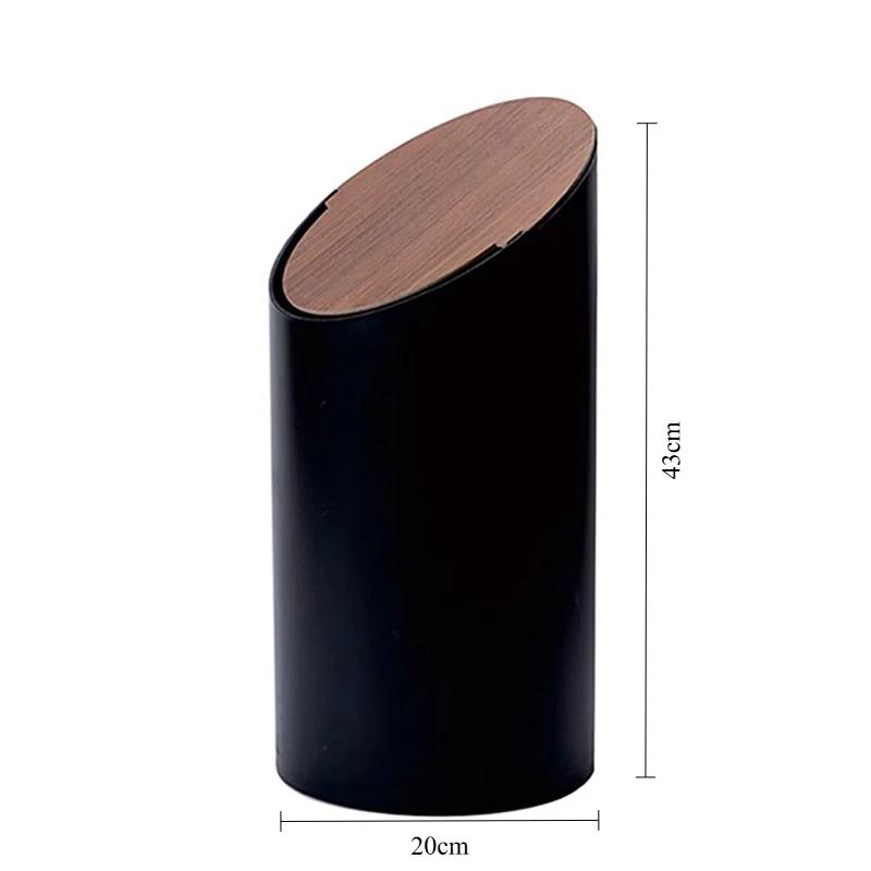 Living Room Waste Bins Office Luxury Wastebaskets Round Bucket Trash Bin Beautiful Trashcans with Lid Home Cleaning Utilities