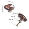 Durable Furniture Hardware Zinc Zinc Alloy Base Cabinet Pulls Agate Stone Wardrobe Handle  Storage Drawer