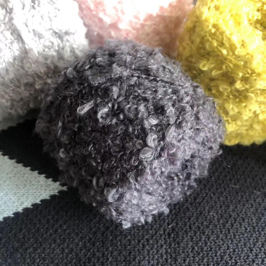 Hand-Knitted Wool Loop Yarn for Doll Hair, DIY Projects, and Scarf/Hat Knitting