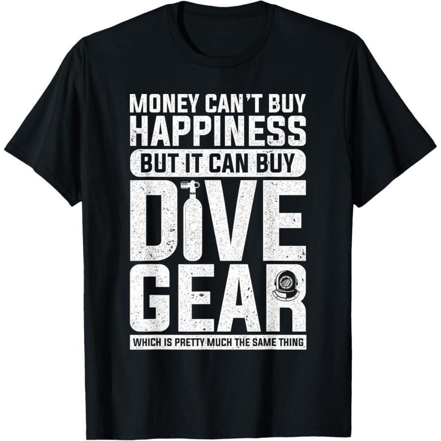 

Diving Designs Unisex Adult Black Fun, Modern Funny Dive Gear Diving Design for Divers T-Shirt XXXXXL чёрный