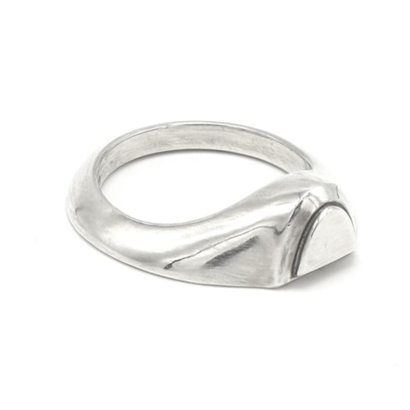 ODDCOLLET Half Signet Ring (double)