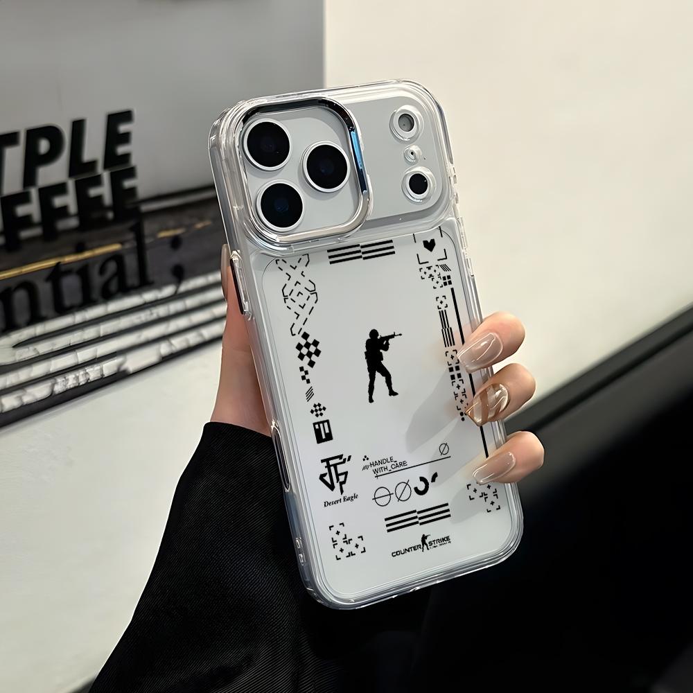 

C-Counter Strikes CSGO Phone Case for Apple iPhone 17 Air 16 16e 15 14 13 12 11 Pro Max X Xs XR 8 Plus Luxury Clear Cover iPhone 16 Pro