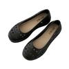 Letnie Nowe Wycinane Płaskie Buty Modne Codzienne Jednokolorowe Wsuwane Z Odkrytymi Palcami Płaskie Buty Dla Kobiet