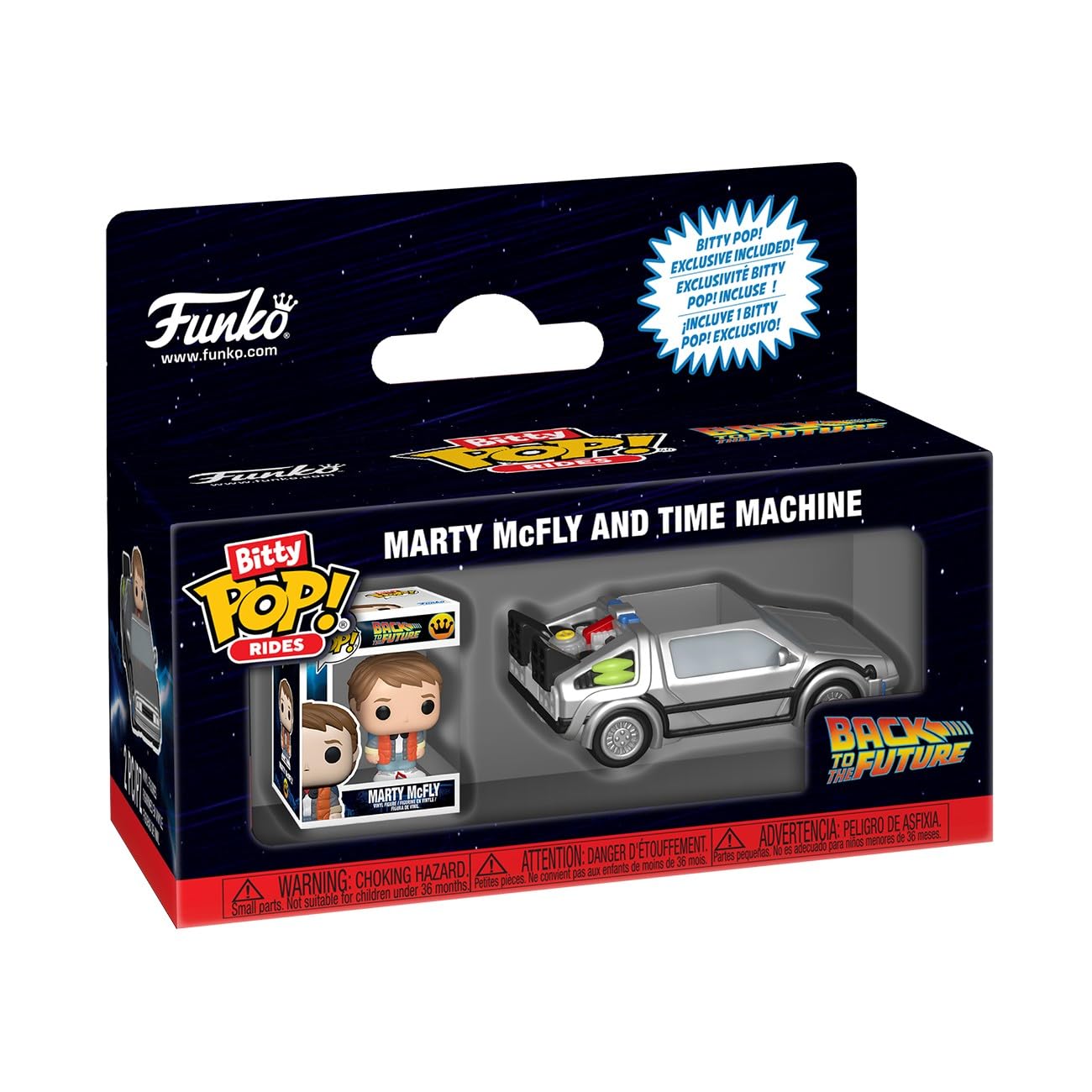 

Funko Bitty Ride Back to the Future Marty McFly with Time Machine Pop! -