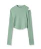 AVANDRESS Tati Hole Round Knit Ivory