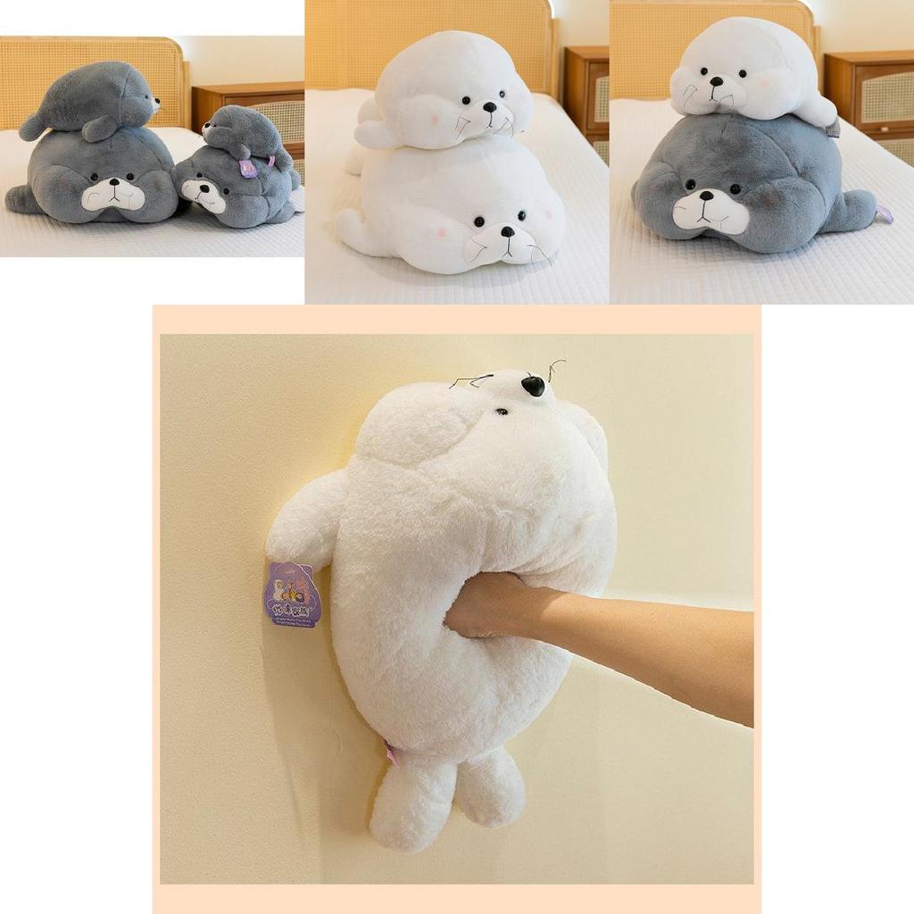 Entzückendes Großes Seelöwen-Plüschtier Weiches Stofftierkissen für Gemütlichen Komfort