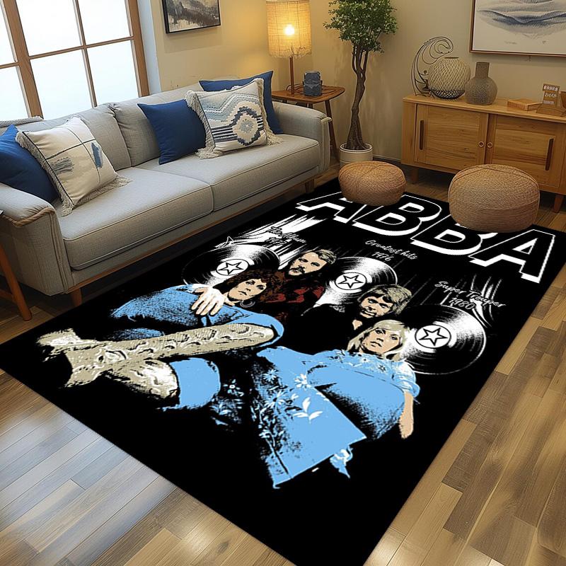 Tappeto ABBA Iconic Music Legacy Adatto a tutte le stagioni Tappetini da pavimento Regali di Natale Tappetino protettivo Decorazione per dormitorio
