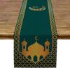 Ramadan Table Runner Holiday Party Decor Eid Mubarak Islamic Mosque Moon Table Runner for Kitchen Dining Ramadan Decorations