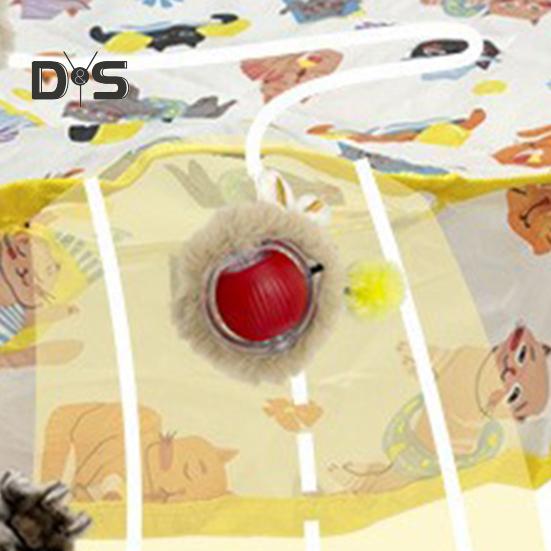 Διαδραστικά Παιχνίδια Γάτας για Γάτες Εσωτερικού Χώρου Μπάλα Γρήγορης Κύλισης Παιχνίδι Κρυφτού Παιχνίδια Μπάλες Γάτας με Πατάκι Παιχνιδιού 28 Ιντσών Διασκέδαση Γάτας Εσωτερικού Χώρου