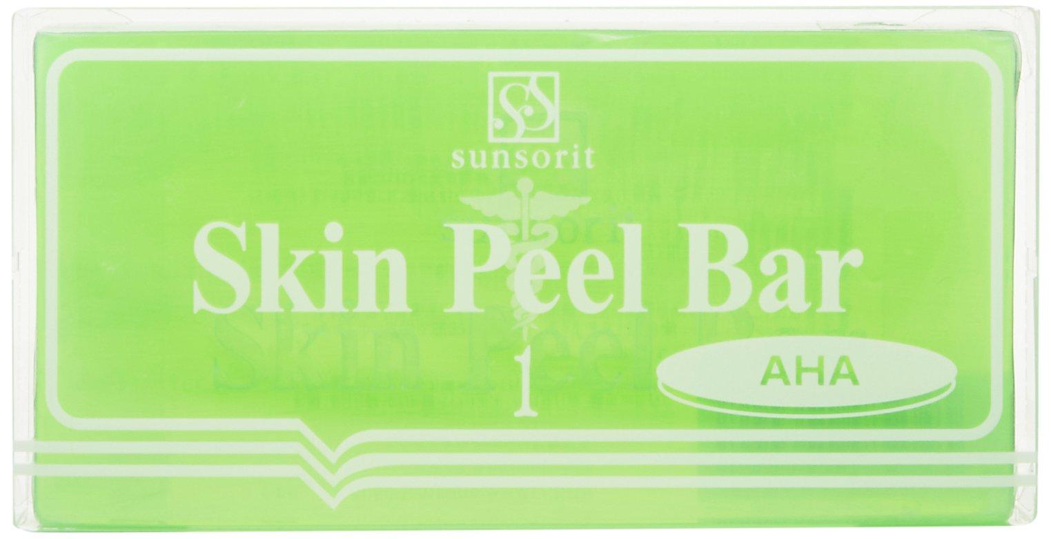 

Sunsolit Skin Peel Bar AHA [Normal to Oily Skin] {Facial cleansing soap with peeling effect} 1 piece (x 1)