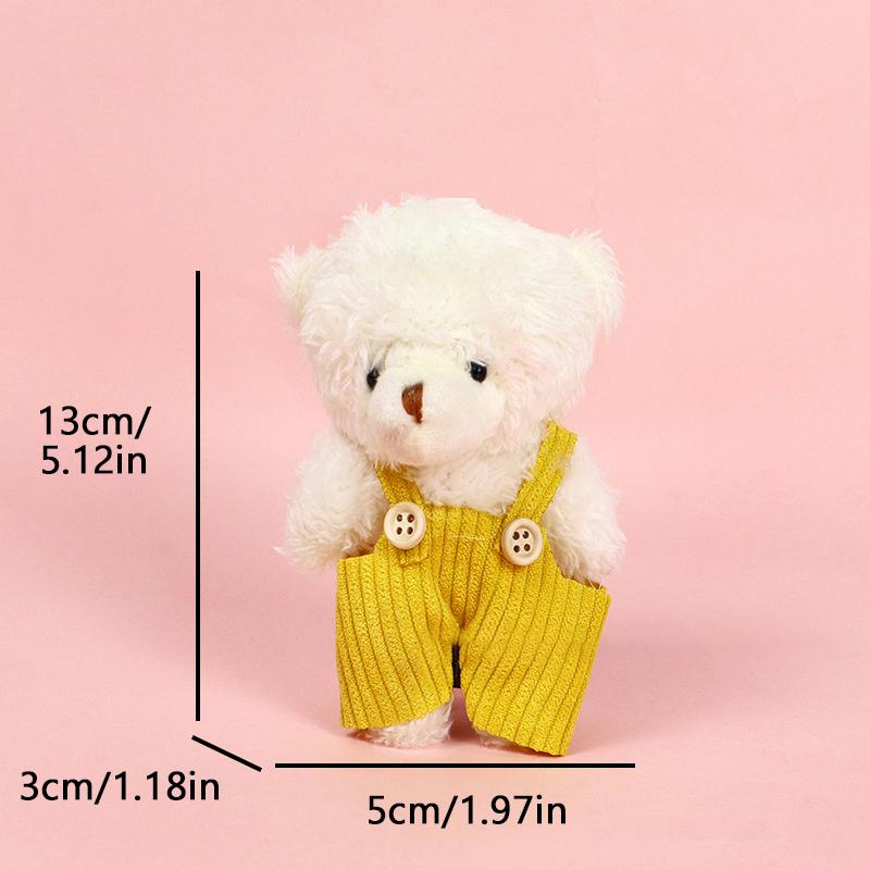 

Cartoon Pants Bear Bag Pendant Keychain Plush Soft Bag Pendant Small Plush Doll Car Keychain Children S Gift