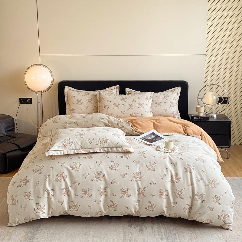 3pc Print Cotton Quilt Cover Set,Skin Soft No Fading,Single/Queen Size Multi-Size,All Seasons Men And Women Bedding Set,No Core