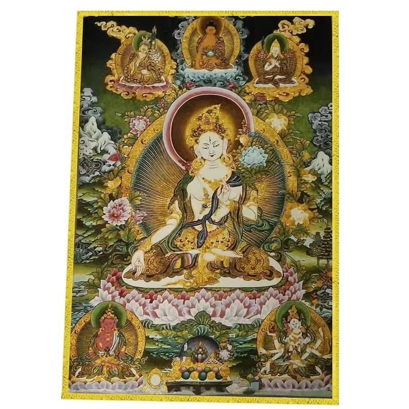 

Танка буддийская картина 60*90 см, вышитая на ткани