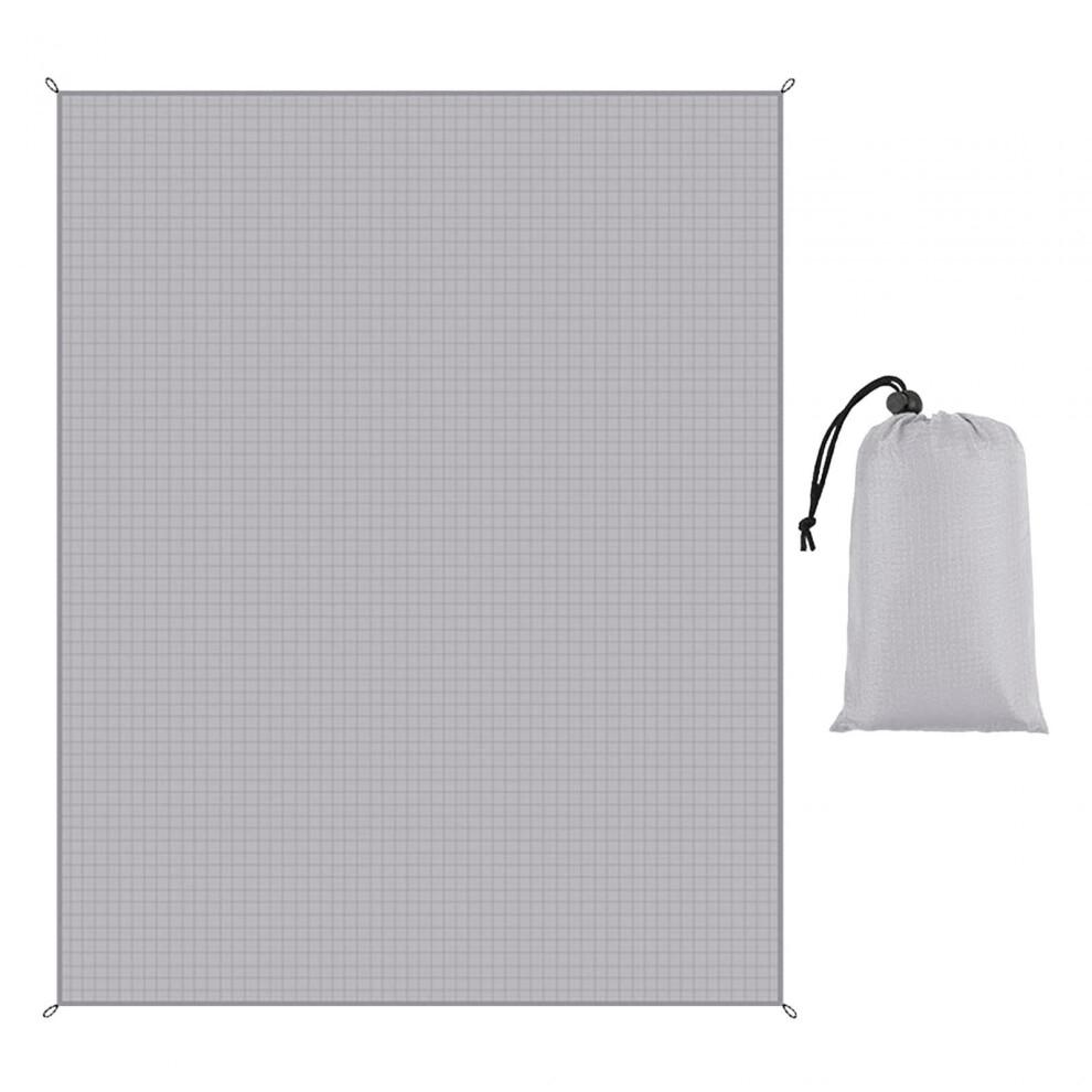 Couverture de Camping Tapis de Pique-nique Imperméable Pliable Tapis de Plage Gris Clair
