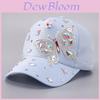 Butterfly Glitter Baseball Cap With Adjustable Strap For Fashionable Women 2024