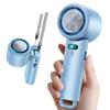 Portable Fan with Wind Instant Cooling of Large Handheld Fan with Cooling 100 Speed or USB Battery Angle Neck Strap LED Battery Level Perfect for