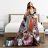 Invincible Thragg Flannel Blankets Soft Throw Blanket for Couch Bed Camping Funny Bedspread Sofa Bed Cover