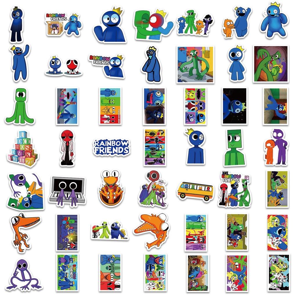Colorful Roblox Rainbow Friends Stickers For Luggage Laptop And More!