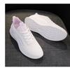 Women's Flying Textile Shoes Spring and Autumn Leisure Sports Soft Sole Light Running Shoes Breathable Non-slip Flat Mother's Shoes