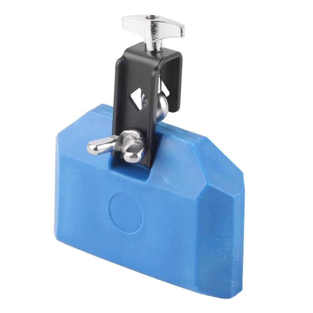 Blue+Yellow Plastic Cowbell ABS+Metal Musical Cowbell Percussion Practice