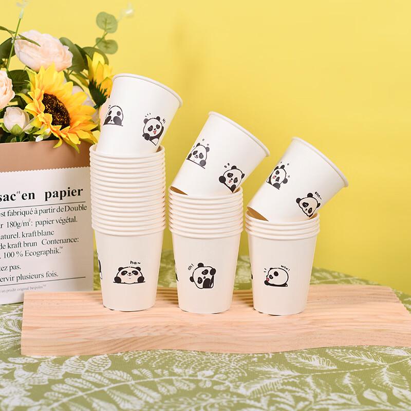 

Disposable Panda Print Paper Cups