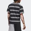 Adidas Originals Striped Colorblock Round Neck Short Sleeve T-Shirt With Printed Shoulders Men Tops Black IL4703