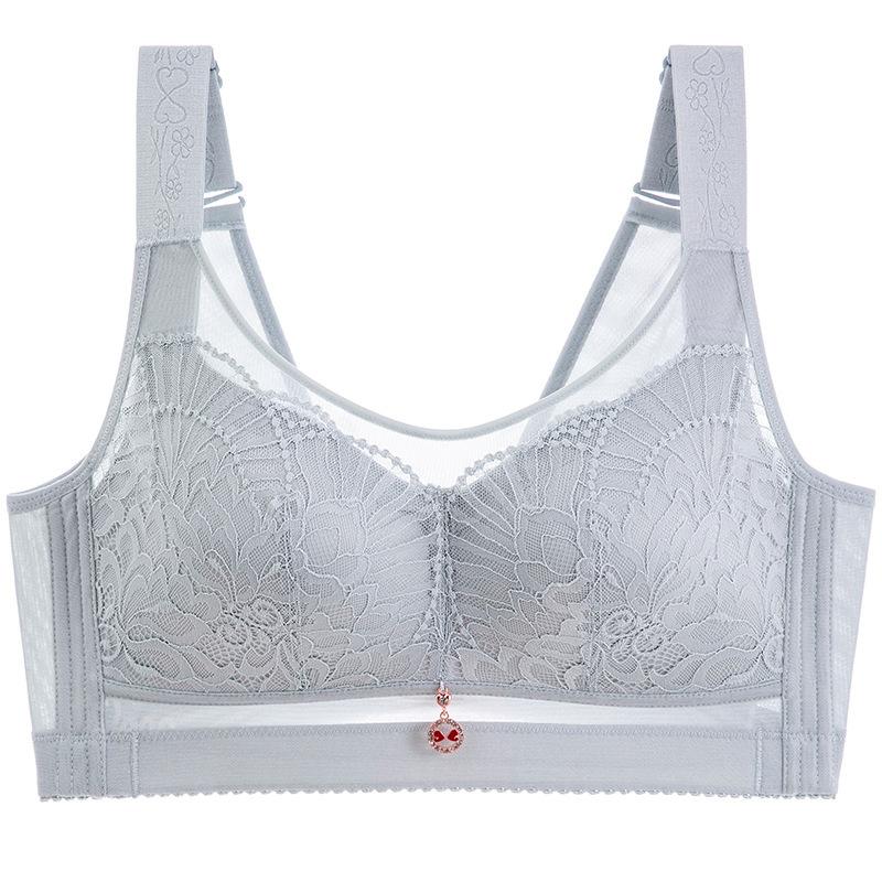 Undergarment Women's Anti-sagging Thin Strapless Bra Vest Style Gathering and Retracting Breasts Large-sized Bra
