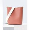 Ein-Schulter-Tasche Modische und Vielseitige Achseltasche Echtes Leder Damenhandtasche Pendler Große Kapazität Eimertasche