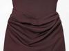 New Women's French Sexy Sleeveless Square Neck Lace-up Bodycon Midi Dress