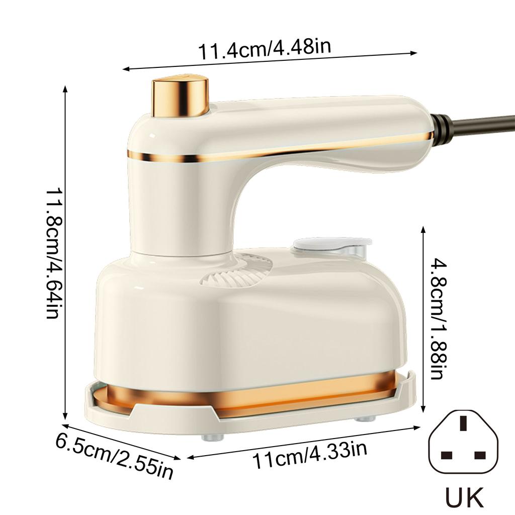 1000W Fast Mini Irons Travel Garment Steamers Portable 5 Seconds Steaming for Clothes Home Office Anti-Scald Base Compact