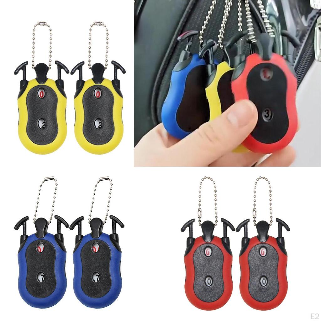 Counter Golf Stroke Shot Putt Tally Keeper Number with Key Chain, Pack of 2