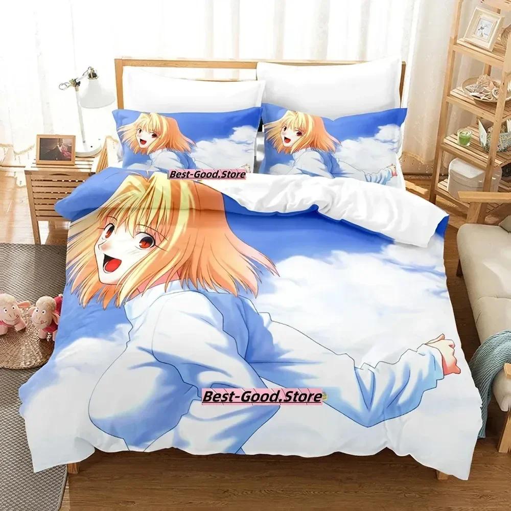 

Comforter Melty Blood Bedding Set Printed With Bed Soft Single Double Queen Super King Size Adult Kid Bedroom Comforter (quilt)-EU Single(135*200cm)3pcs