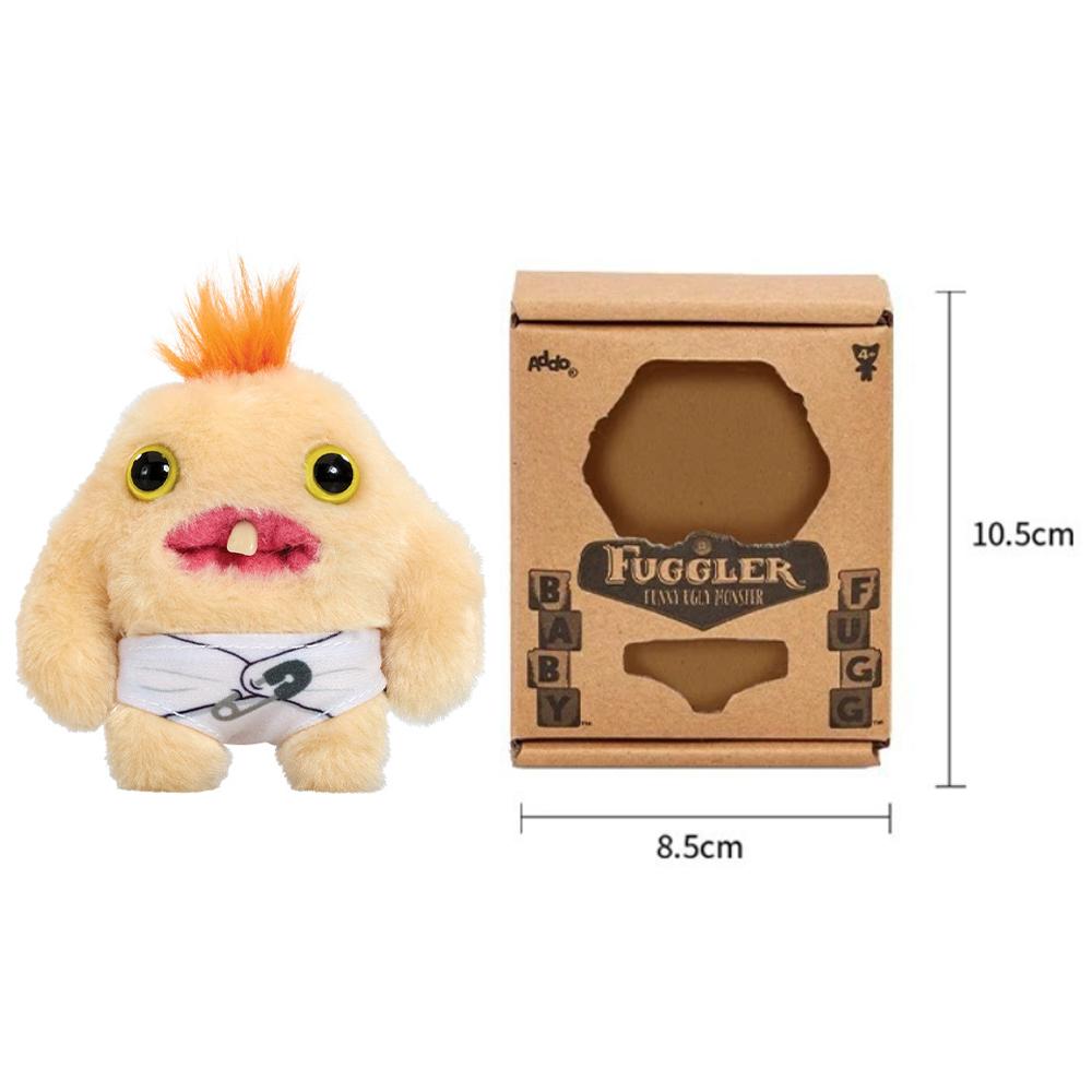 Baby Fugg Monster Plush Doll Rabid Rabbit Funny Ugly Hedge Grog Screech Wide-Eyed Teeth Monster With Box