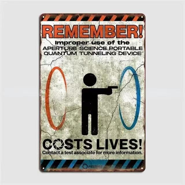 Retro Metal Remember Child Electricity Will Kill You Logo, Child Danger Warning Tin Aluminum Logo, Home School Wall Decoratio