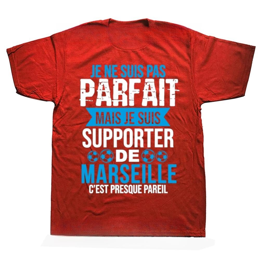 Interesting Marseille I Don't Have A Suit Not A Perfect Graphic Print T-shirt Unisex Women Fashionable and Casual Cotton T-shirt