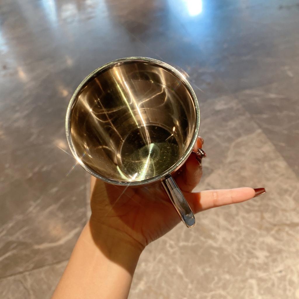 Diamond studded heart-shaped water cup, high aesthetic 304 stainless steel, coffee cup, portable mug