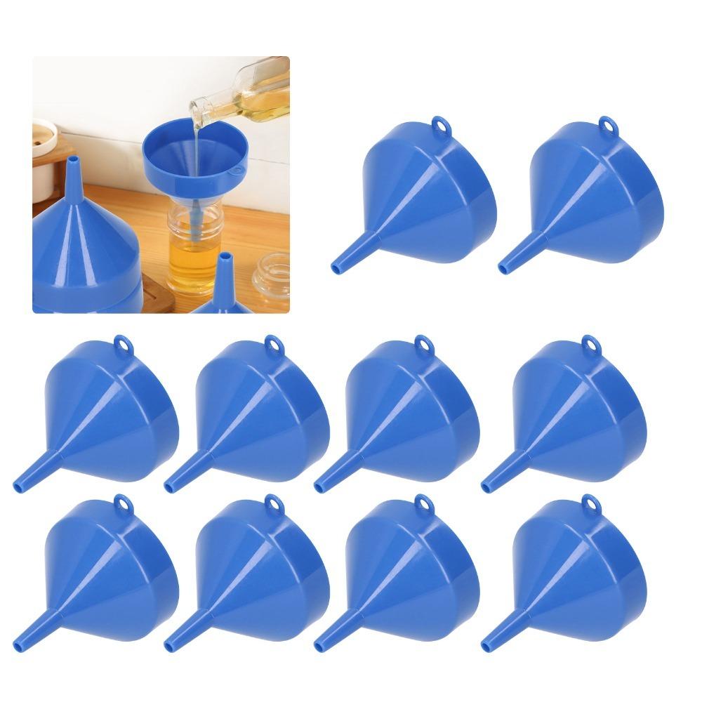 

10PCS Round Plastic Refilling Funnel Wide Mouth Liquid Oil Dispensing Tool Filling Bottles