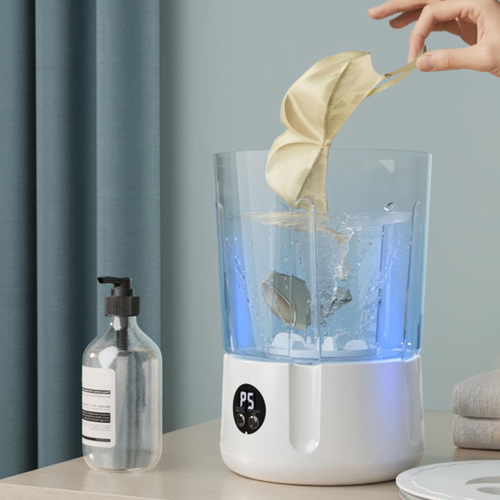 Portable Underwear Washer Deep Cleaning Quiet Rechargeable Cordless Underwear Washing Machine for Towels Socks