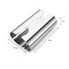 Stainless Steel Tissue Case Nordic Style Desktop Tissue Box Silvery Napkin Box  Desktop Decoration