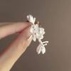 1Pc White Jasmine Earrings Vintage Style Elegant Ear Studs For Women Men'S Jewelry Accessories Party Gifts