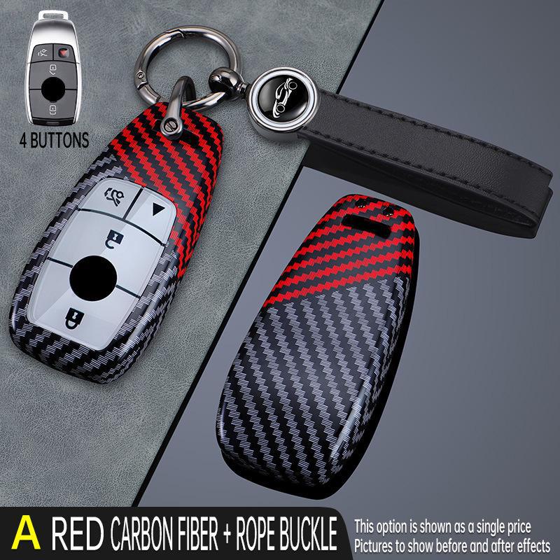 Mercedes-Benz Key Cover for C-Class E300L, A200L, GLC, GLE, GLA, CLA - High-End Female Shell, Elegant and Durable.